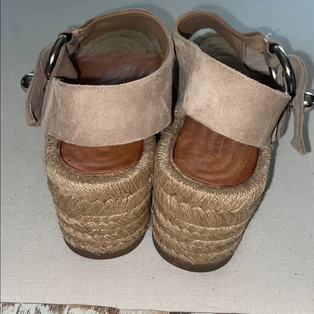 rag & bone Arc Taupe Espadrille Sandals size 40 EU 10 US